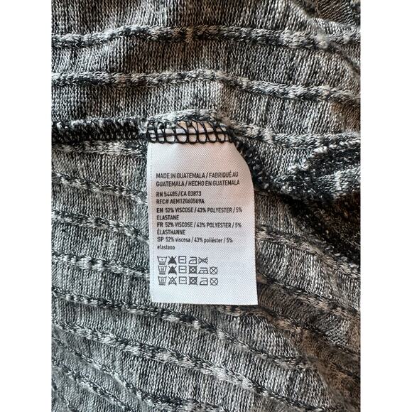 American Eagle Soft Gray Ribbed Open Front Cardigan – XL - Picture 4 of 6